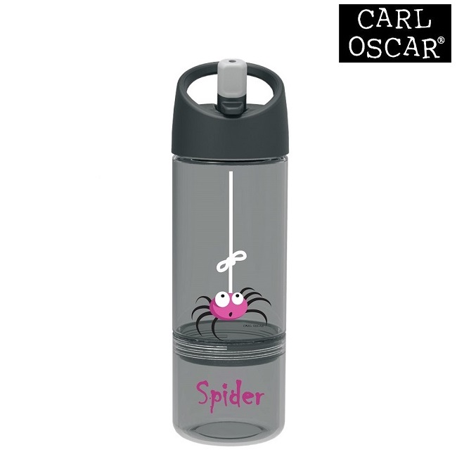Water bottle for children Carl Oscar 2-in-1 Grey Spider