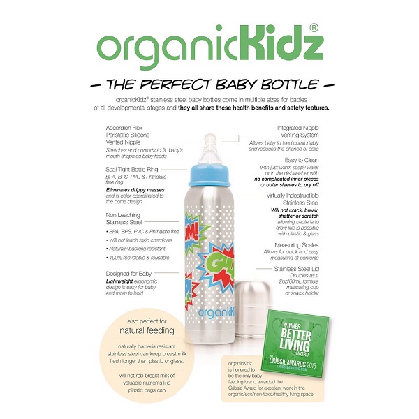 Thermal baby bottle OrganicKidz