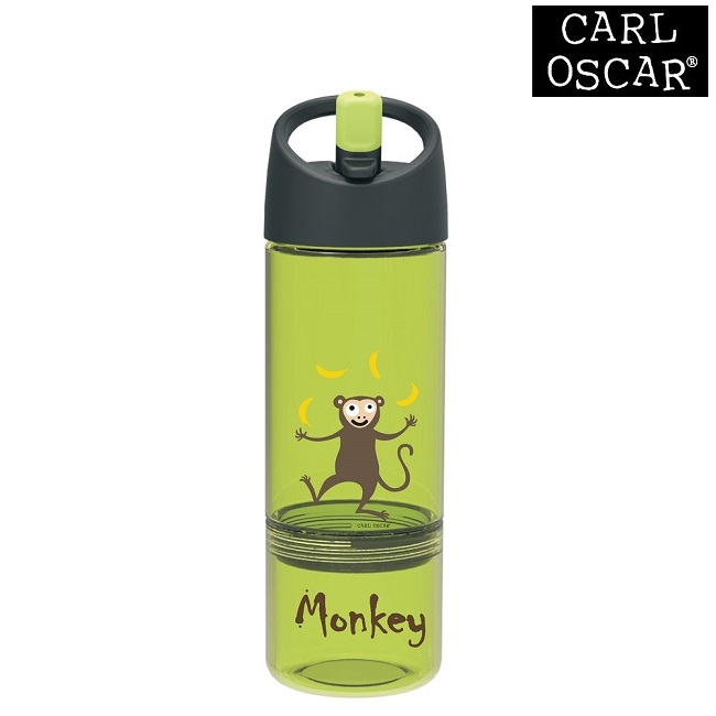 Water bottle for children Carl Oscar 2-in-1 Green Monkey