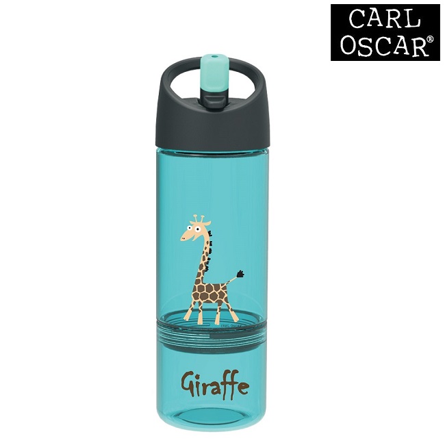 Water bottle for children Carl Oscar 2-in-1 Blue Giraffe