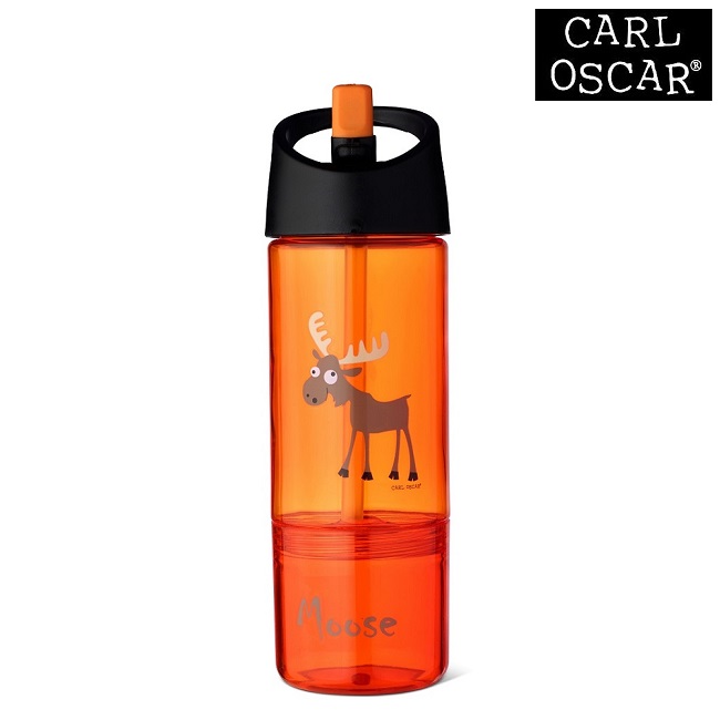 Water bottle for children Carl Oscar 2-in-1 Orange Moose