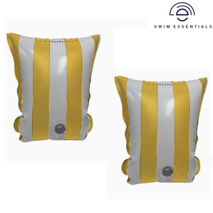 Swimming Armbands - Swim Essentials Yellow Stripes