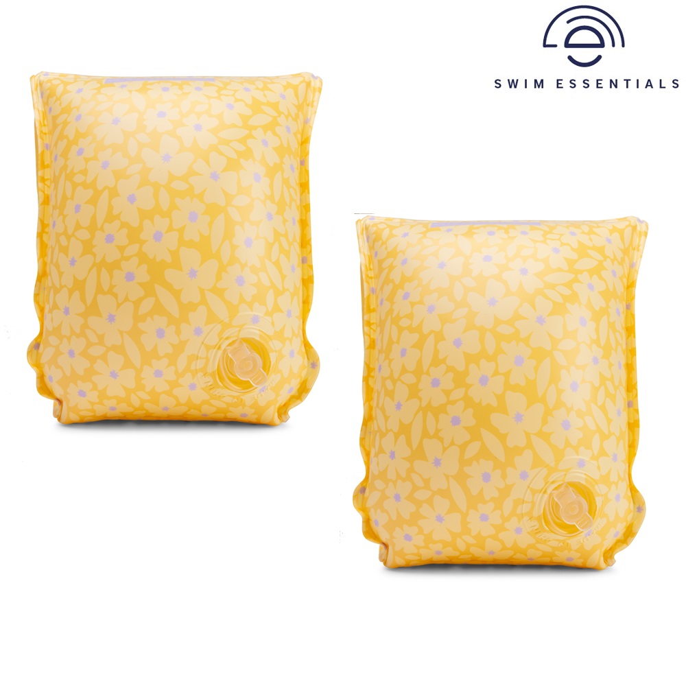 Swimming armbands Swim Essentials Yellow Flowers