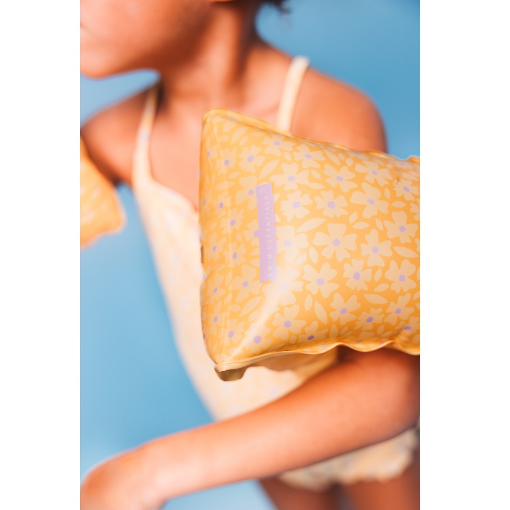 Swimming armbands Swim Essentials Yellow Flowers