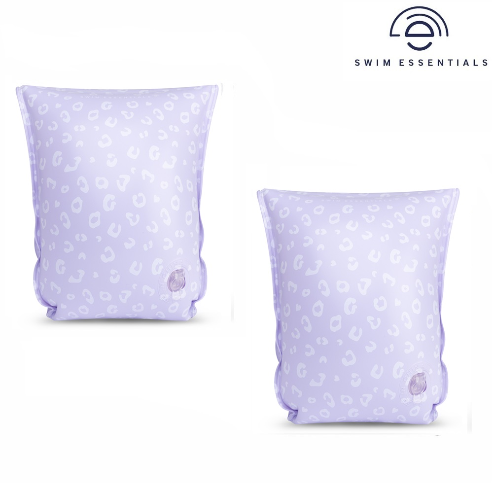 Swimming armbands Swim Essentials Lilac Leopard