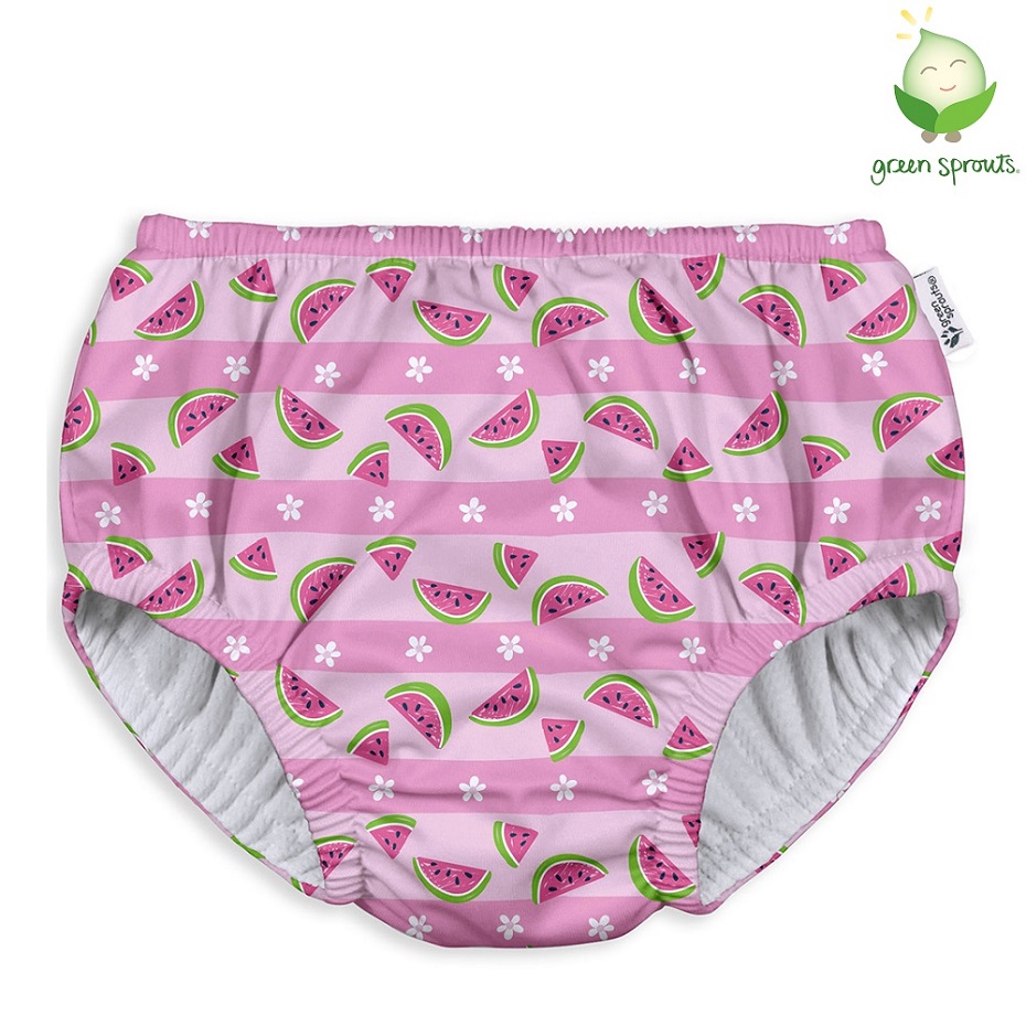 Baby swim nappy Green Sprouts Eco Pull-up Navy Watermelon