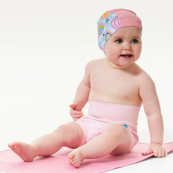 Reusable swim diaper SplashAbout Happy Nappy Pink