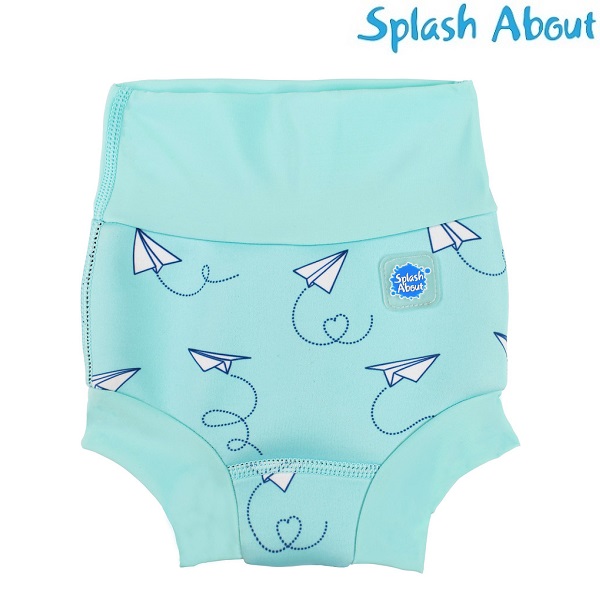 Reusable swim diaper SplashAbout Happy Nappy Paper Aircraft