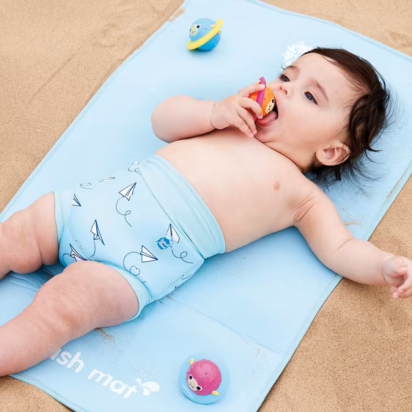 Reusable swim diaper SplashAbout Happy Nappy Paper Aircraft