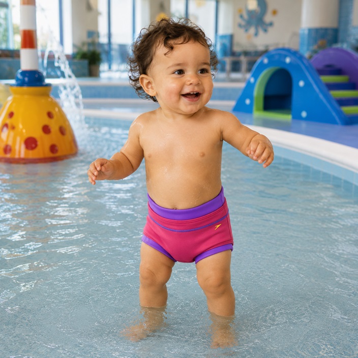Baby Swim Nappy - Speedo Pink and Lilac