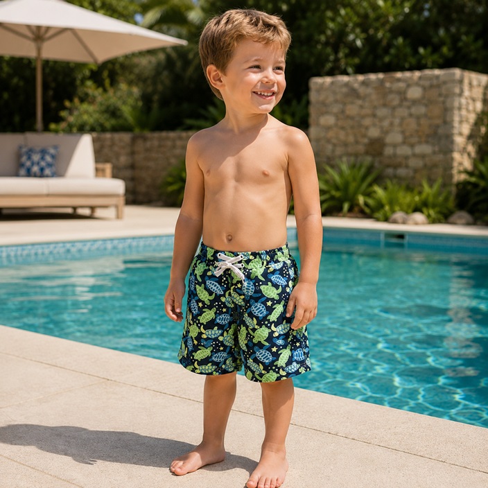 Children's Swim Shorts - Banz Turtle