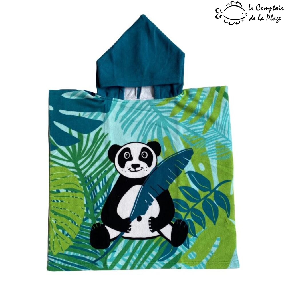 Hooded Bath Poncho for Kids - Le Comptoir Panda