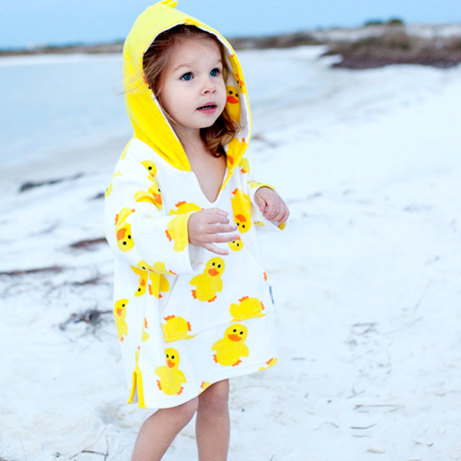 Children's Beach Poncho Zoocchini Duck