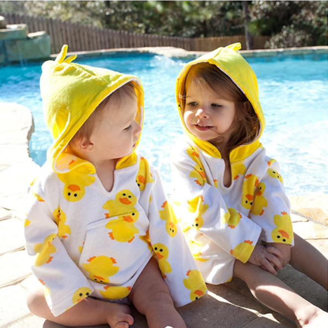 Children's Beach Poncho Zoocchini Duck