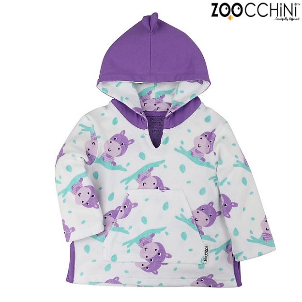 Beach poncho for kids Zoocchini Hippo