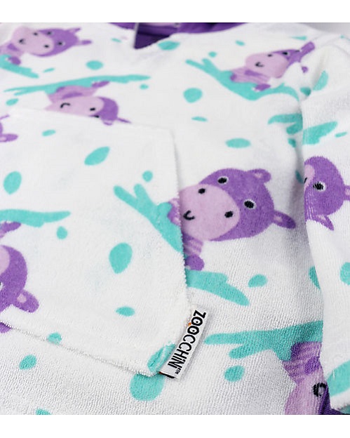 Beach poncho for kids Zoocchini Hippo