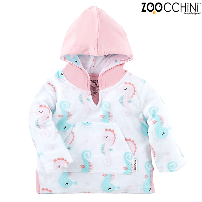 Children's Beach Poncho Zoocchini Seahorse