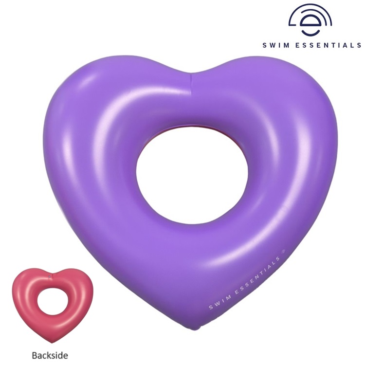 Inflatable Swim Ring XL - Swim Essentials Reversable Heart