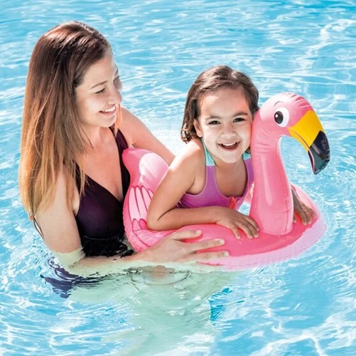 Inflatable swim ring Intex Split Ring Flamingo