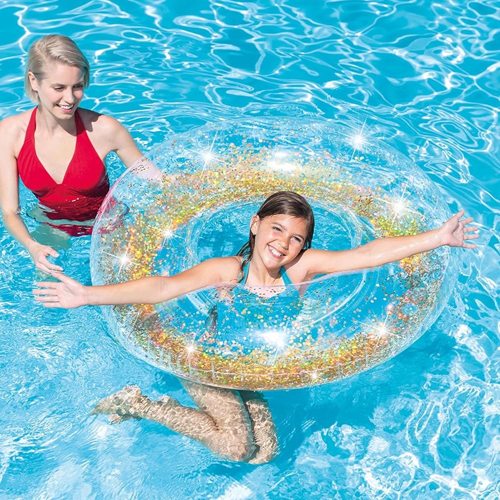 Swim Ring XL - Intex Glitter Gold