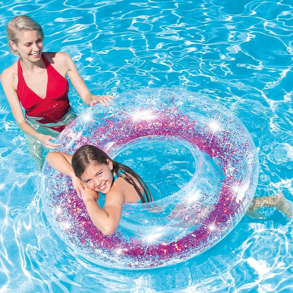 Swim Ring XL - Intex Glitter Pink