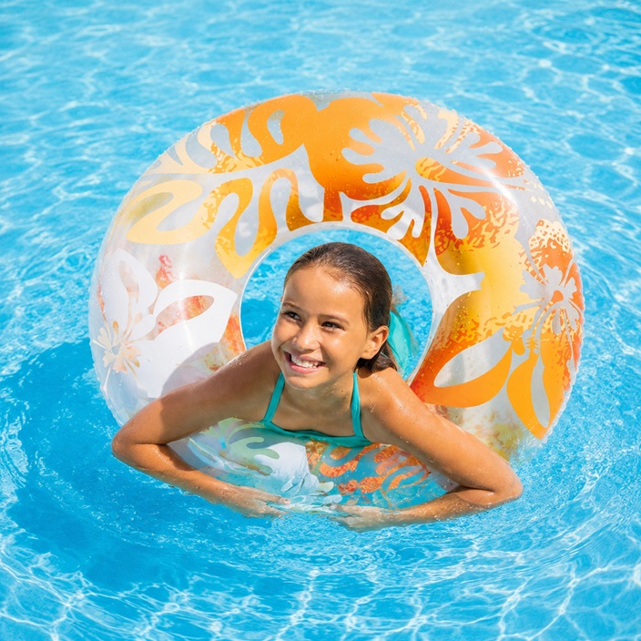 Swim Ring XL - Intex Colour Tube Orange