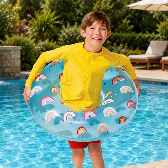 Swim Ring XL - Intex Whimsical Rainbows