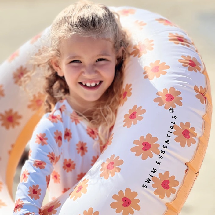 Inflatable Swim Ring XL - Swim Essentials Flower Hearts