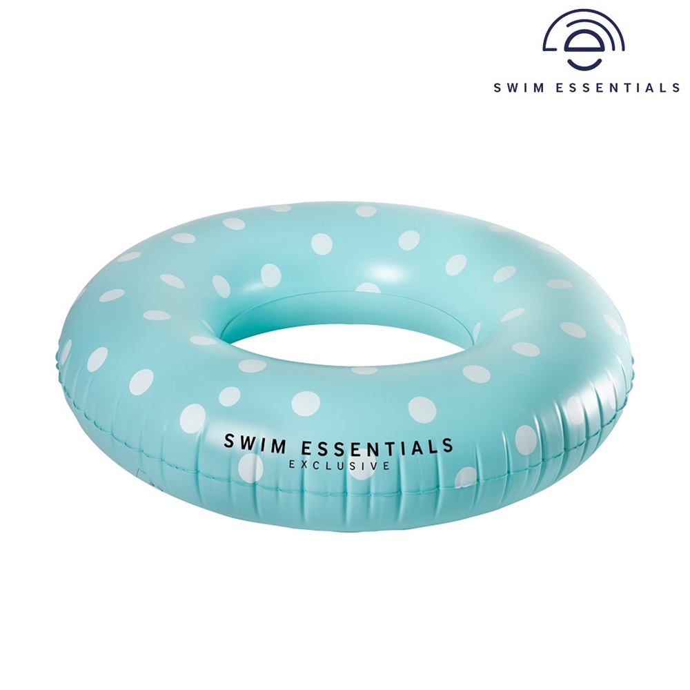 Inflatable swim ring Swim Esentials Blue With Dots