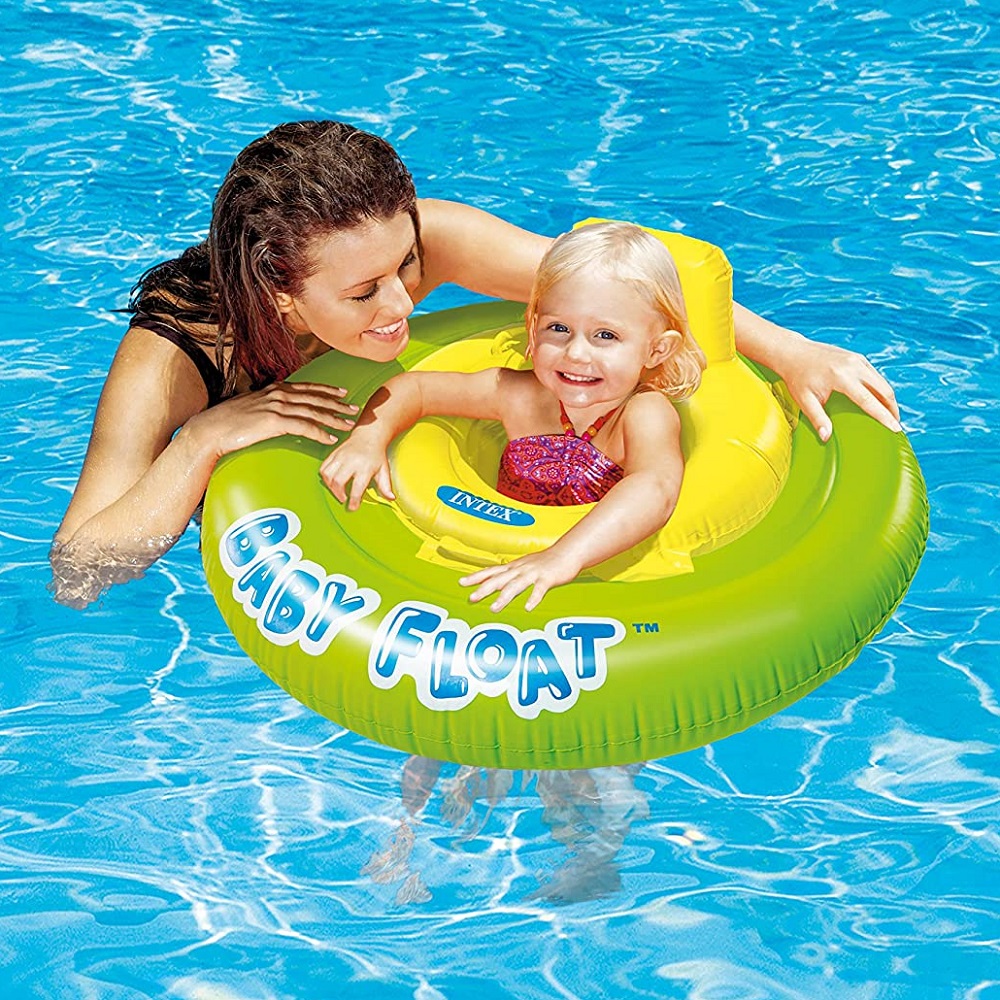 Baby badring Intex Baby Float Grön och Gul