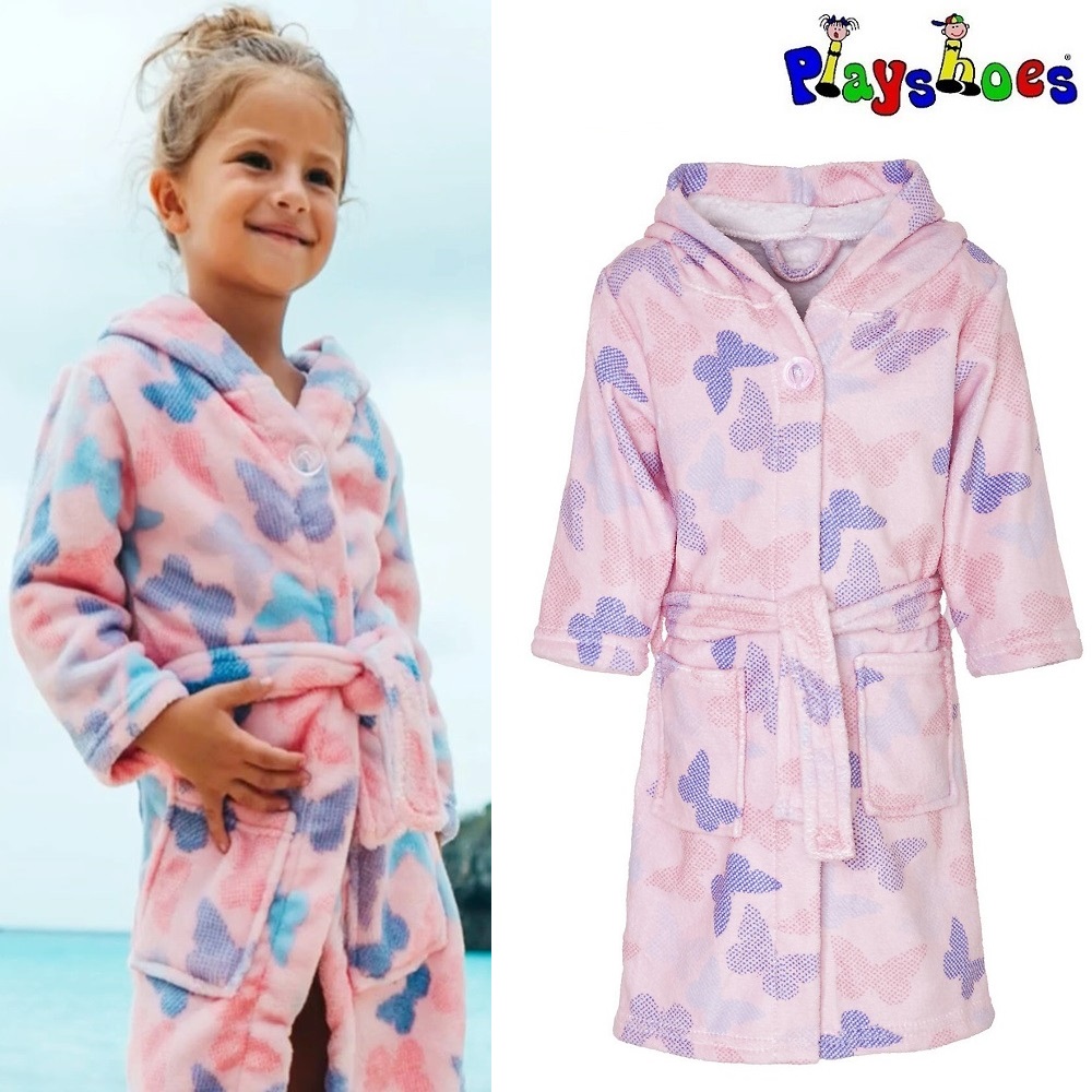 Children's Bathrobe - Playshoes Butterfly