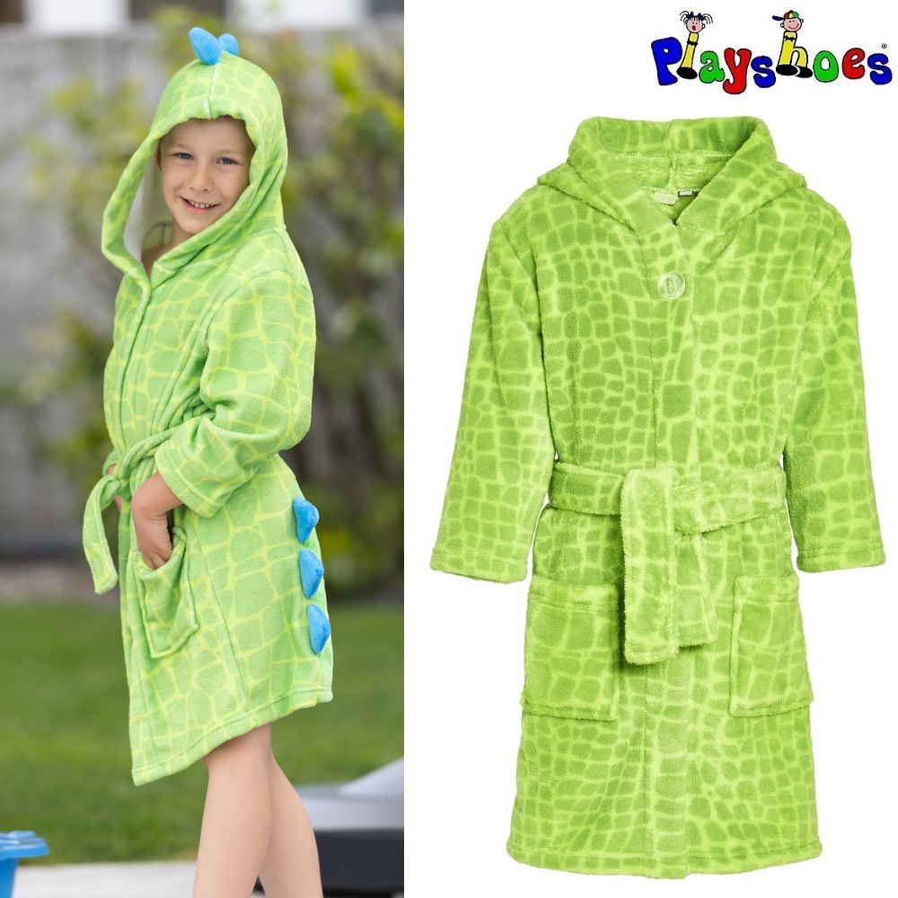 Children's Bathrobe - Playshoes Dino