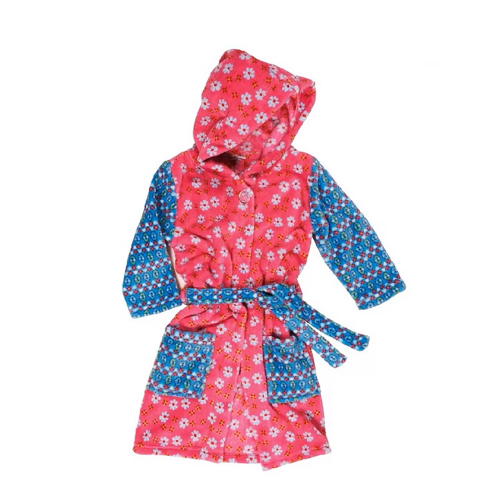 Bathrobe for kids Playshoes Flowers
