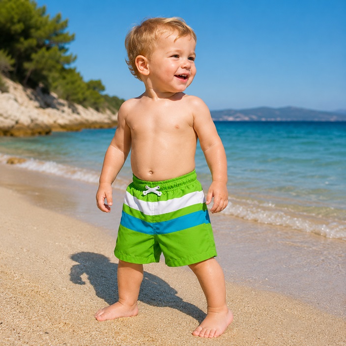 Diaper Swim Shorts - Iplay Lime Green