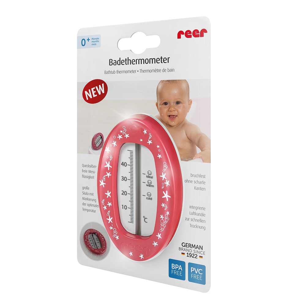 Bath thermometer for children Reer Oval Red