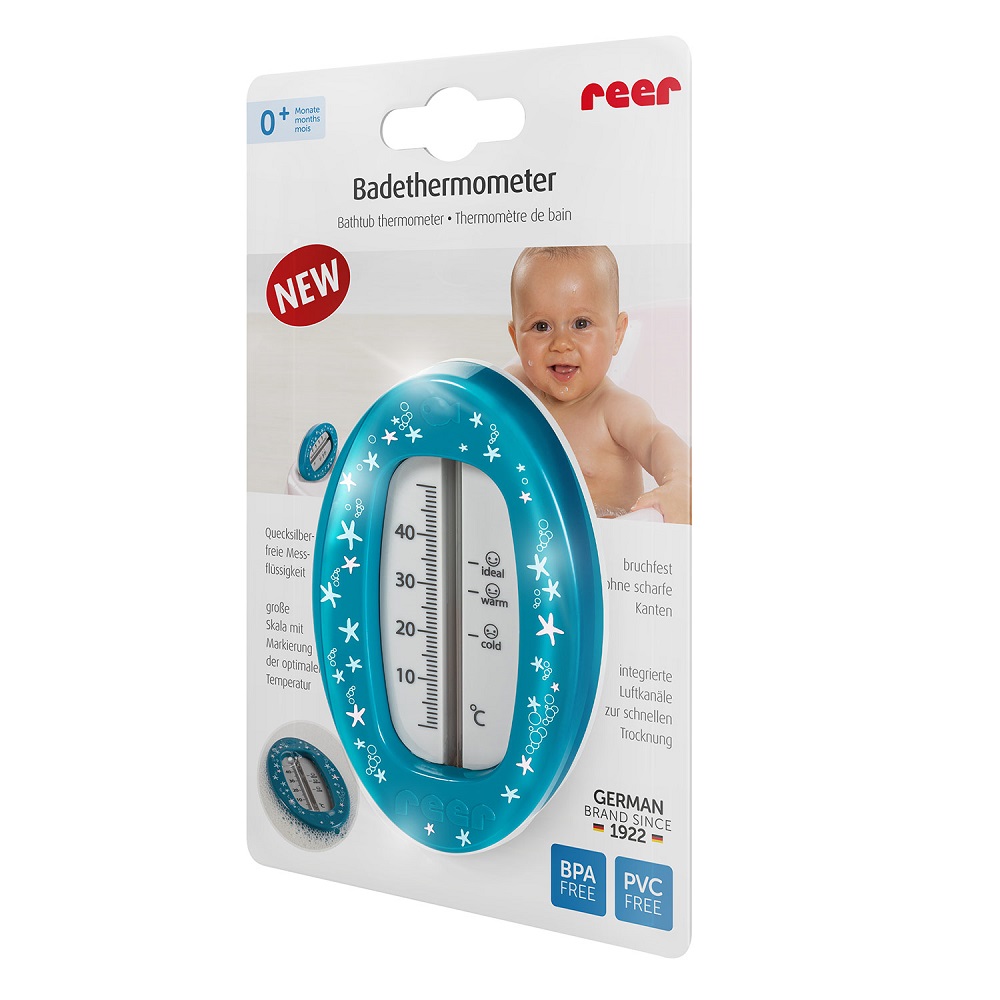 Bath thermometer for children Reer Oval Blue