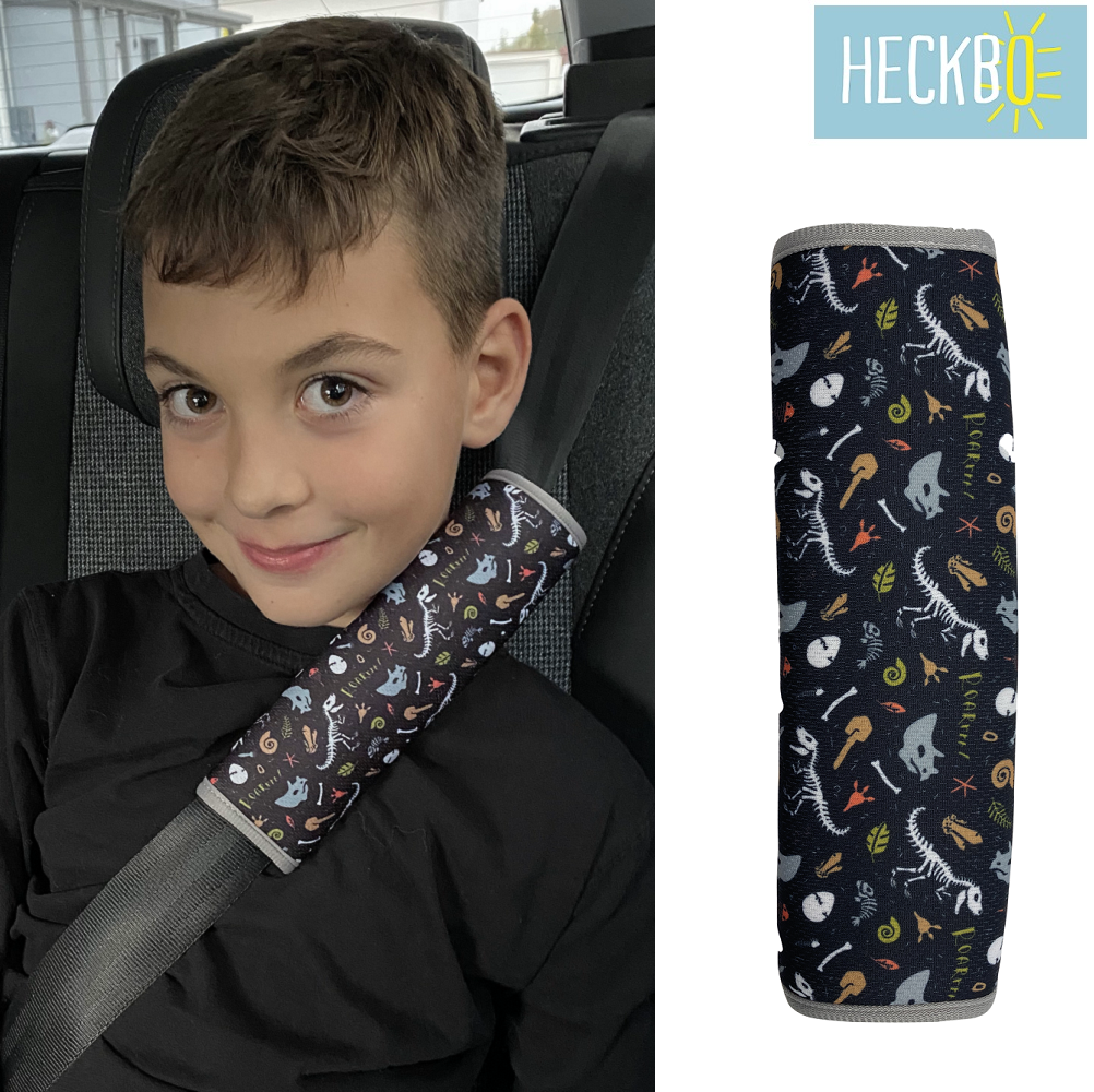 Car seat belt cover Heckbo Dino Skeletons