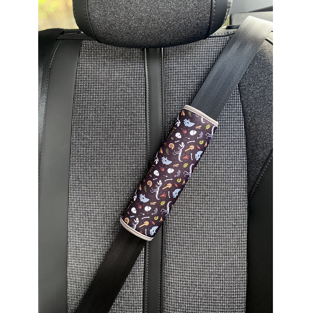 Car seat belt cover Heckbo Dino Skeletons