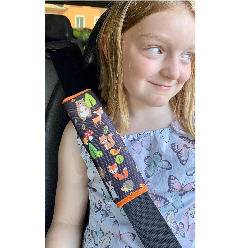 Car seat belt cover Heckbo Forest Animals