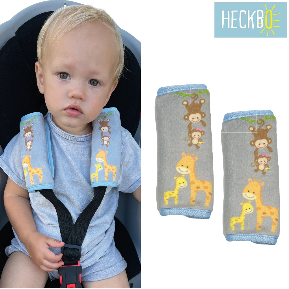 Car seat belt cover Heckbo Animals 2-pack