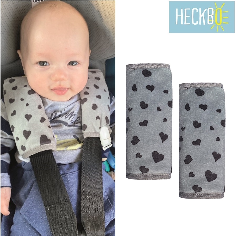 Car seat belt cover Heckbo Hearts 2-pack