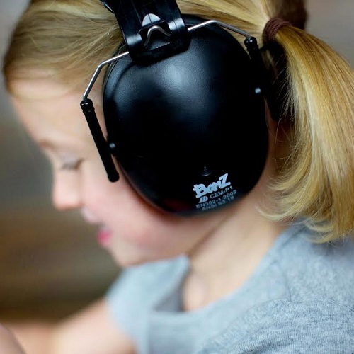 Kids' ear defenders Banz Black Onyx