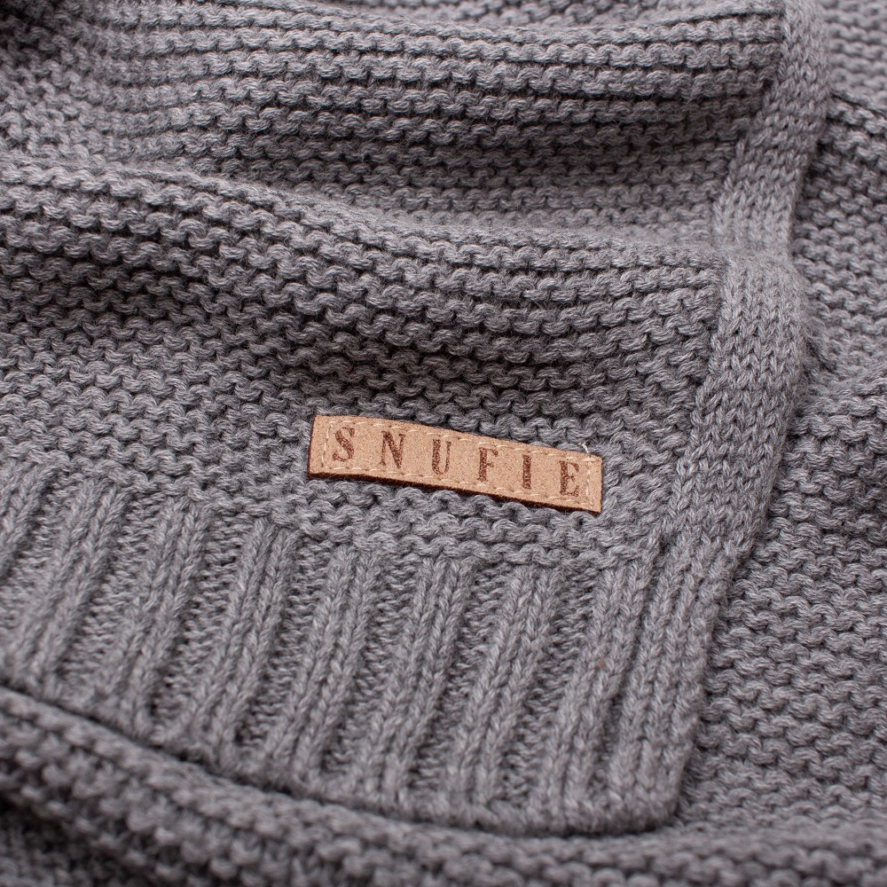 Baby Blanket Snufie Knitted Grey