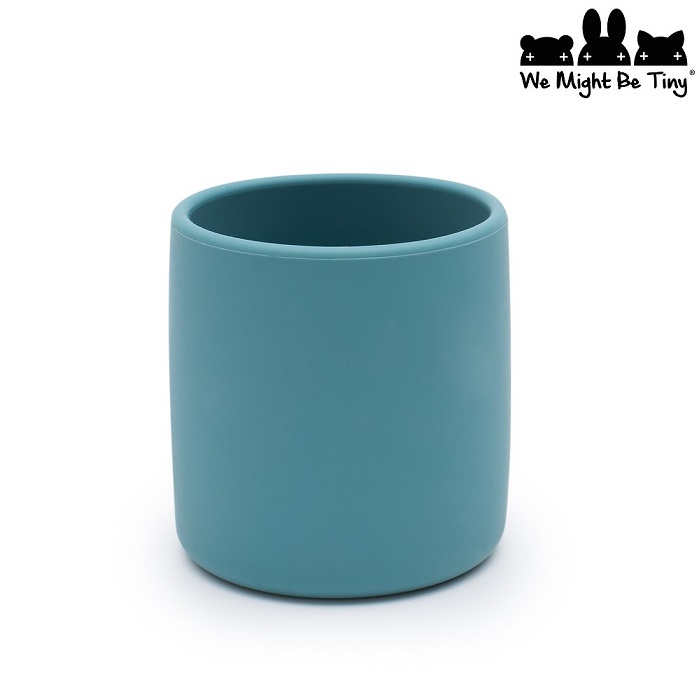 Silicone mug for kids We Might Be Tiny Grip Cup Blue Dusk