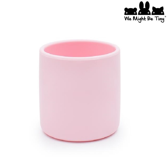 Silicone mug for kids We Might Be Tiny Grip Cup Powder Pink