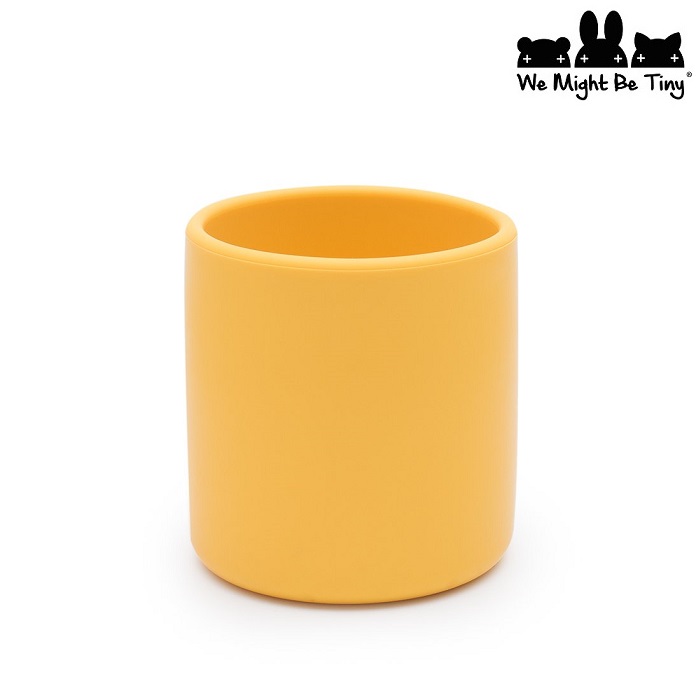 Silicone mug for kids We Might Be Tiny Grip Cup Yellow