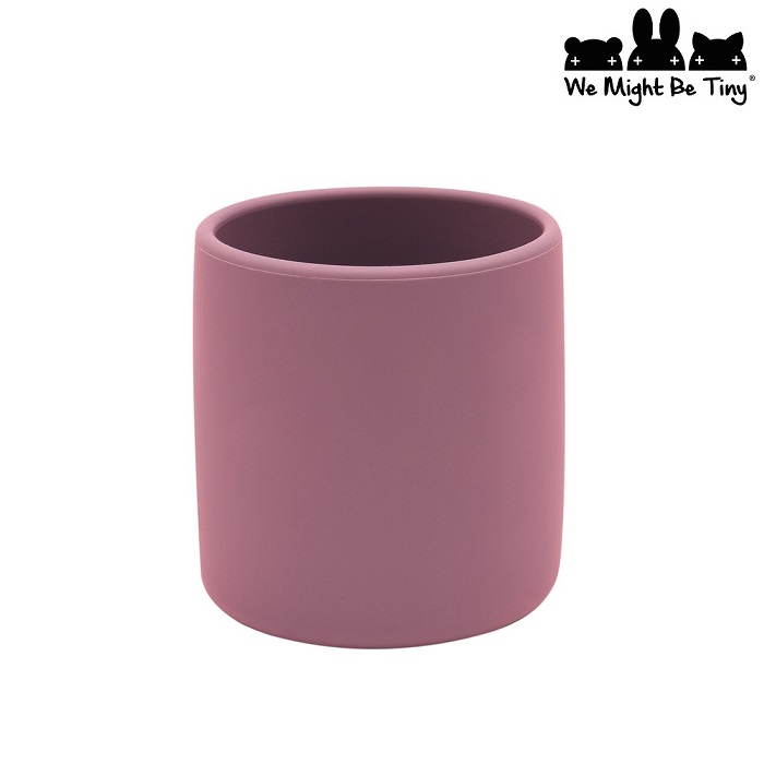 Silicone mug for kids We Might Be Tiny Grip Cup Dusty Rose