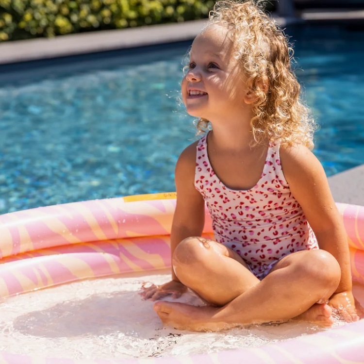 Inflatable pool for kids Swim Essentials Pink Zebra