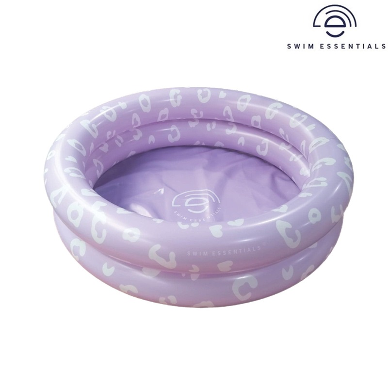 Inflatable Baby Pool - Swim Essentials Lilac Leopard
