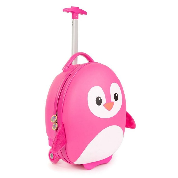 Children's suitcase Boppi Tiny Trekker Pink Penguin